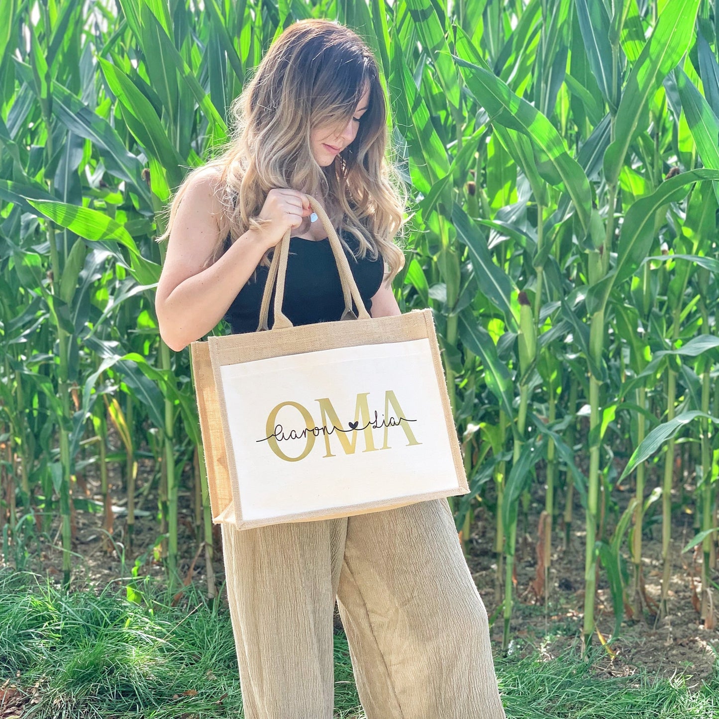 OMA Jute-Shopper (personalisiert)