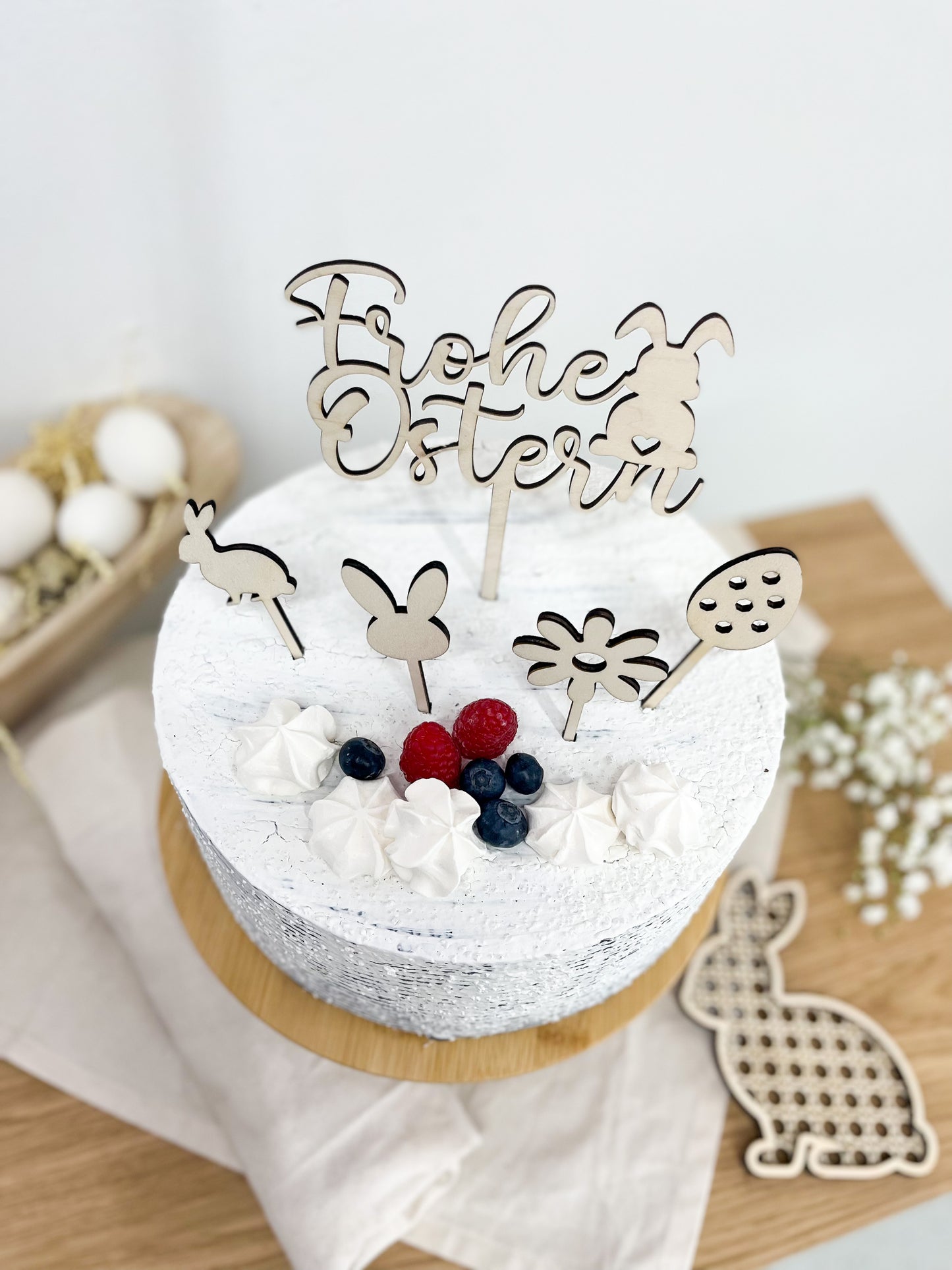 Oster Cake Topper Holz