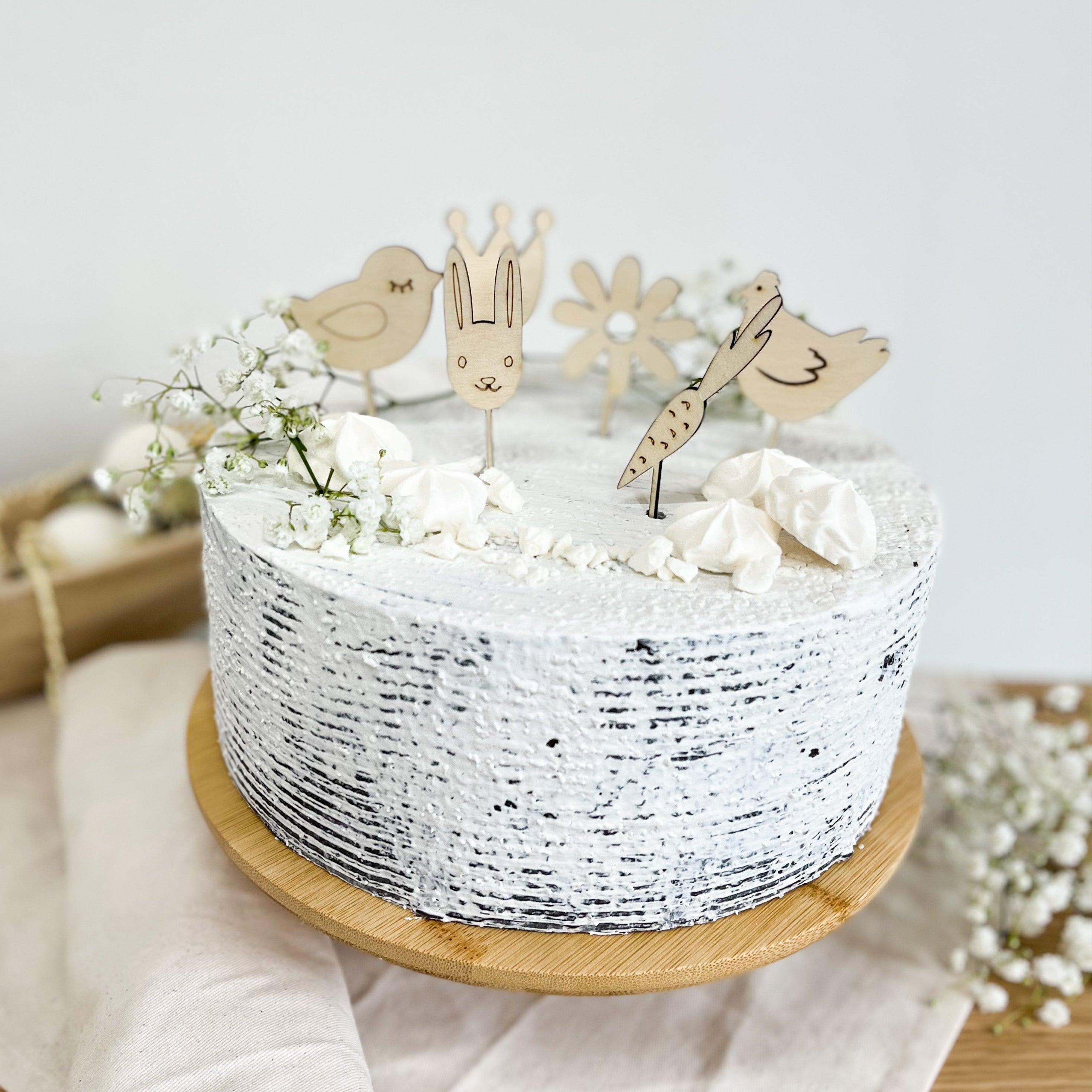 Oster Cake Topper Holz