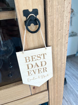 Wimpel aus Holz "Best Dad Ever"