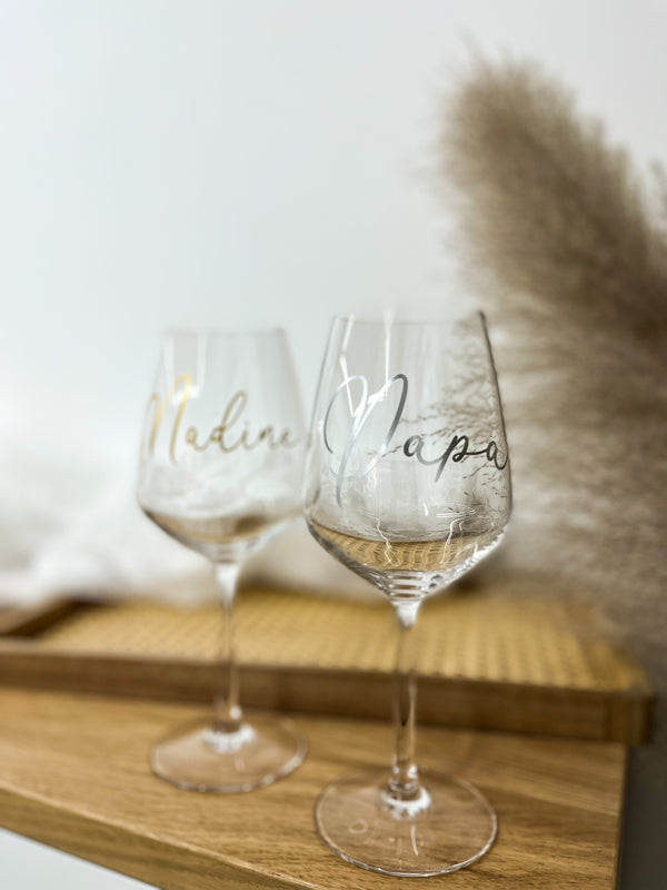 Personalisiertes Weinglas