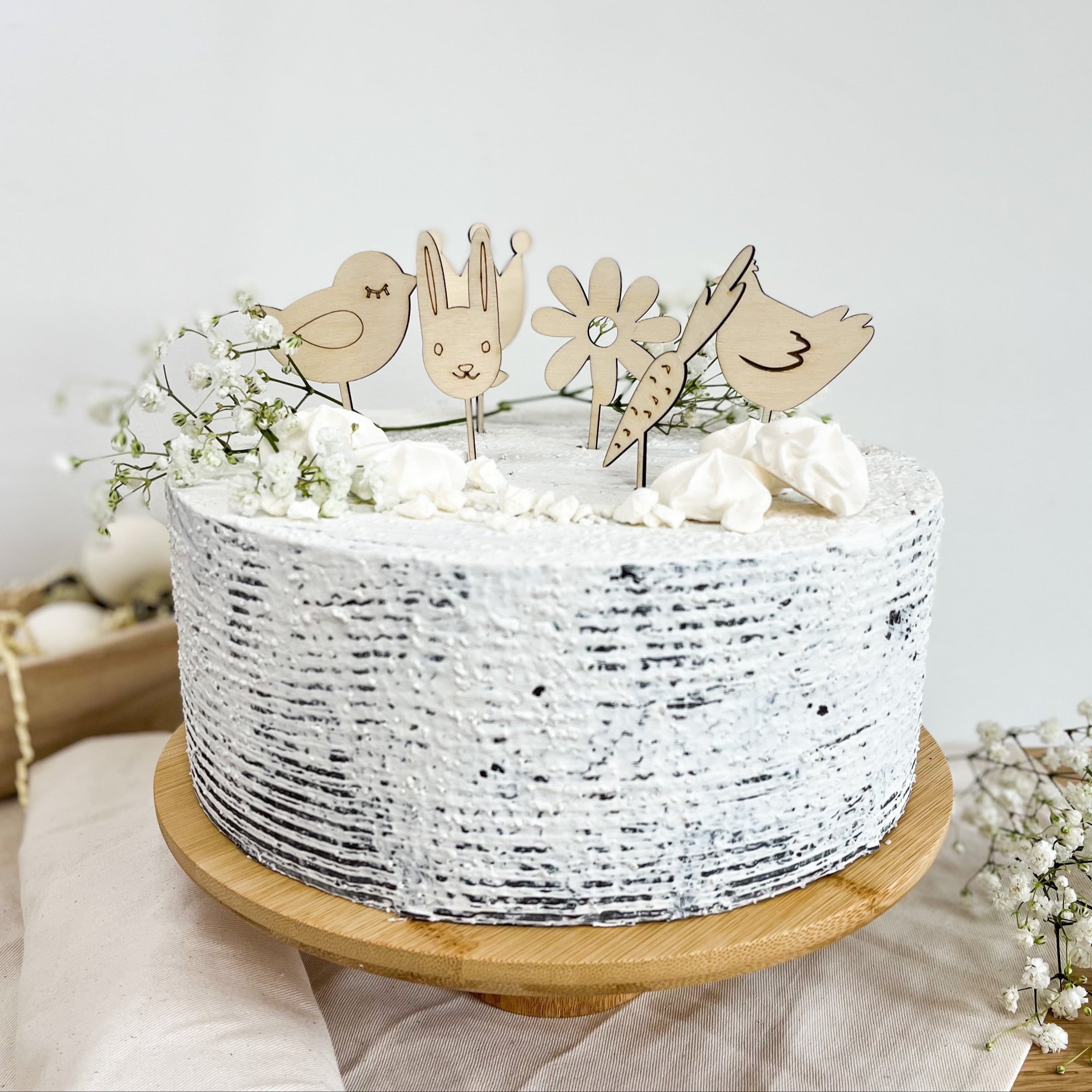 Oster Cake Topper Holz