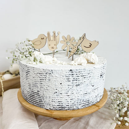 Oster Cake Topper Holz