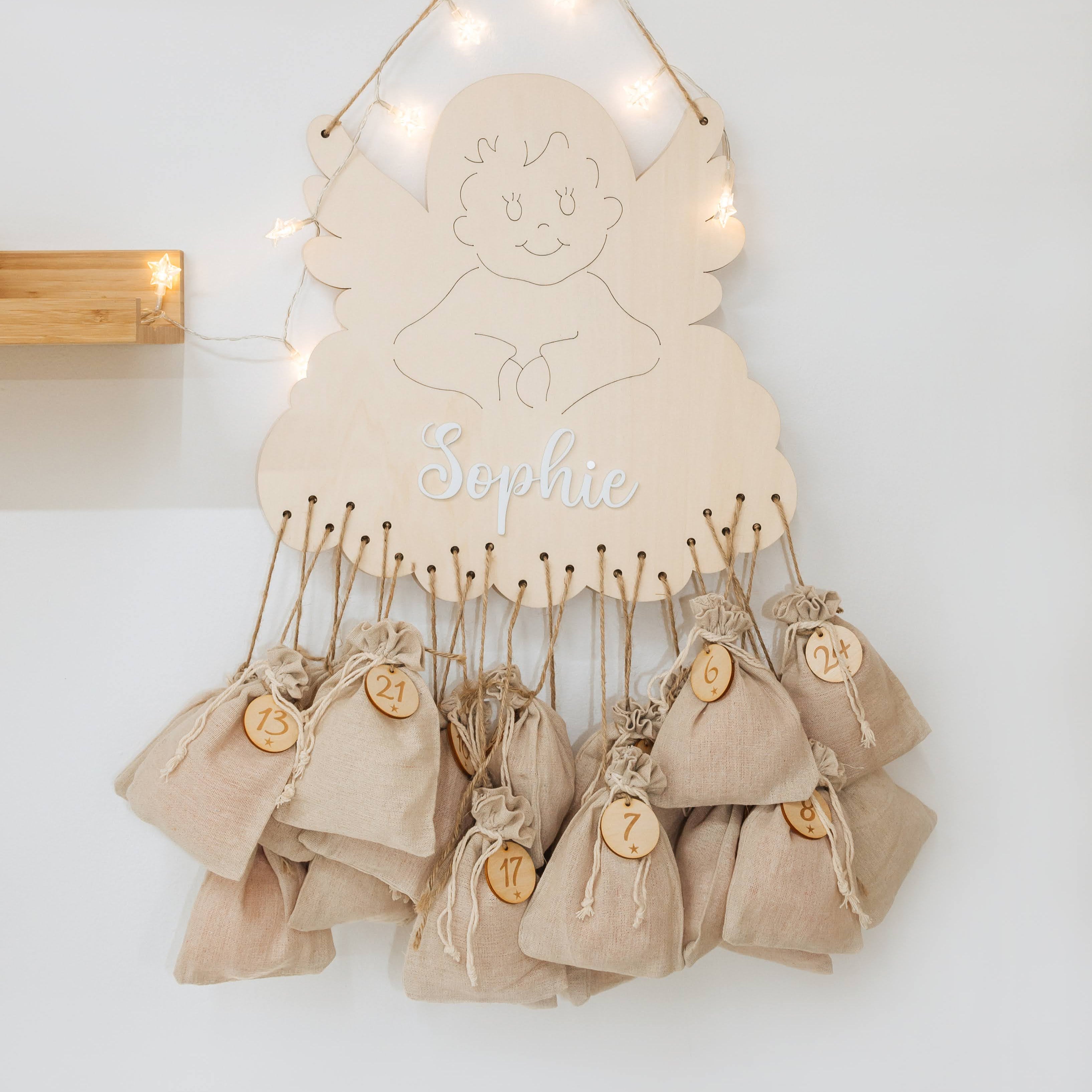 Personalisierter Adventskalender Engel