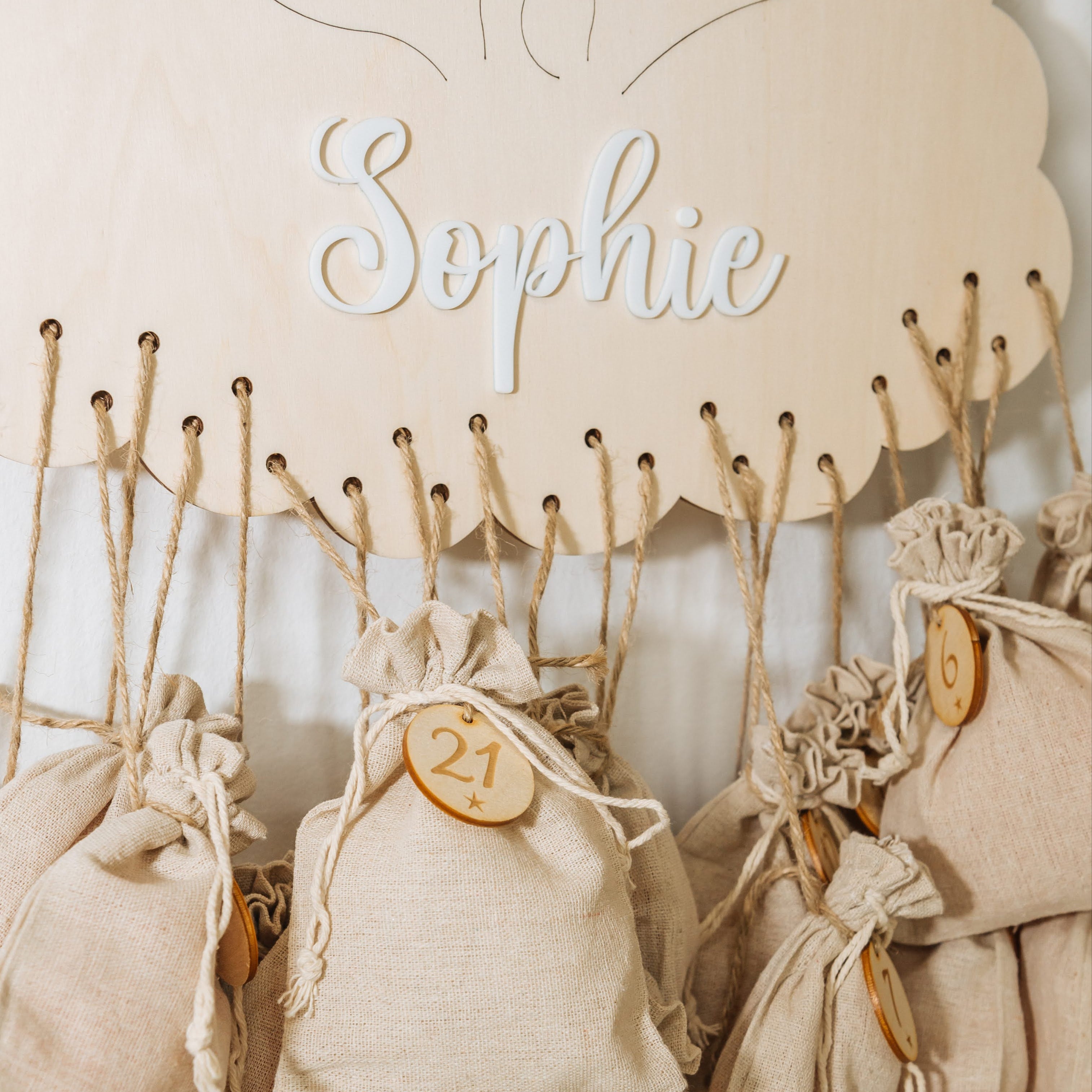 Personalisierter Adventskalender Engel