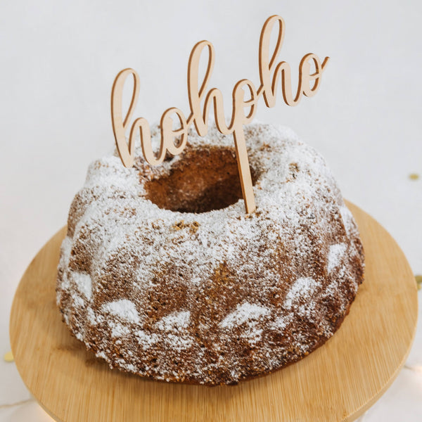 Cake Topper aus Holz "hohoho"