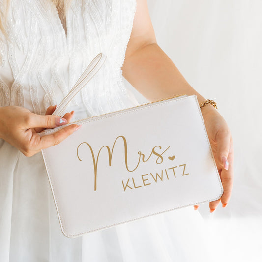 Personalisierte Braut-Clutch