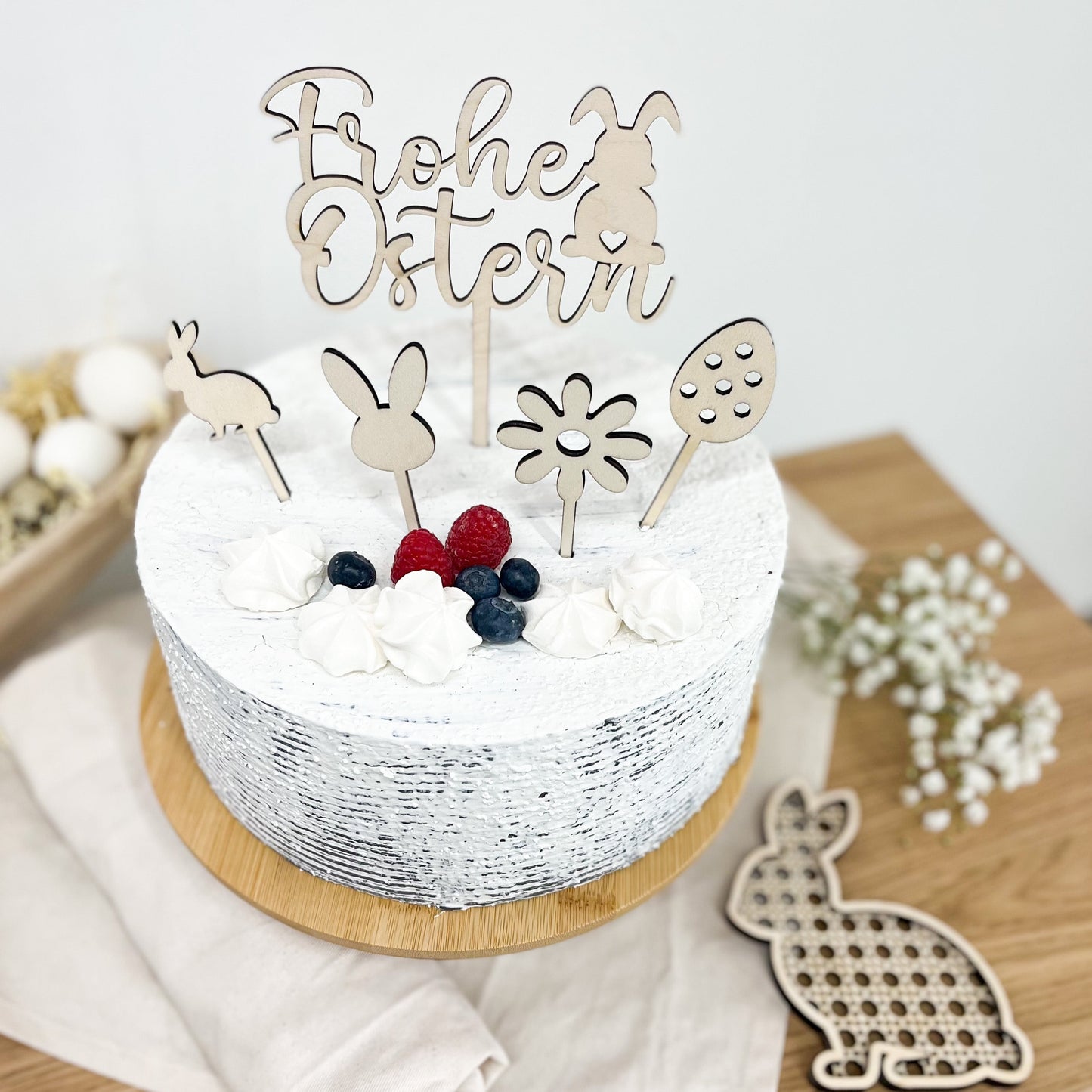 Oster Cake Topper Holz