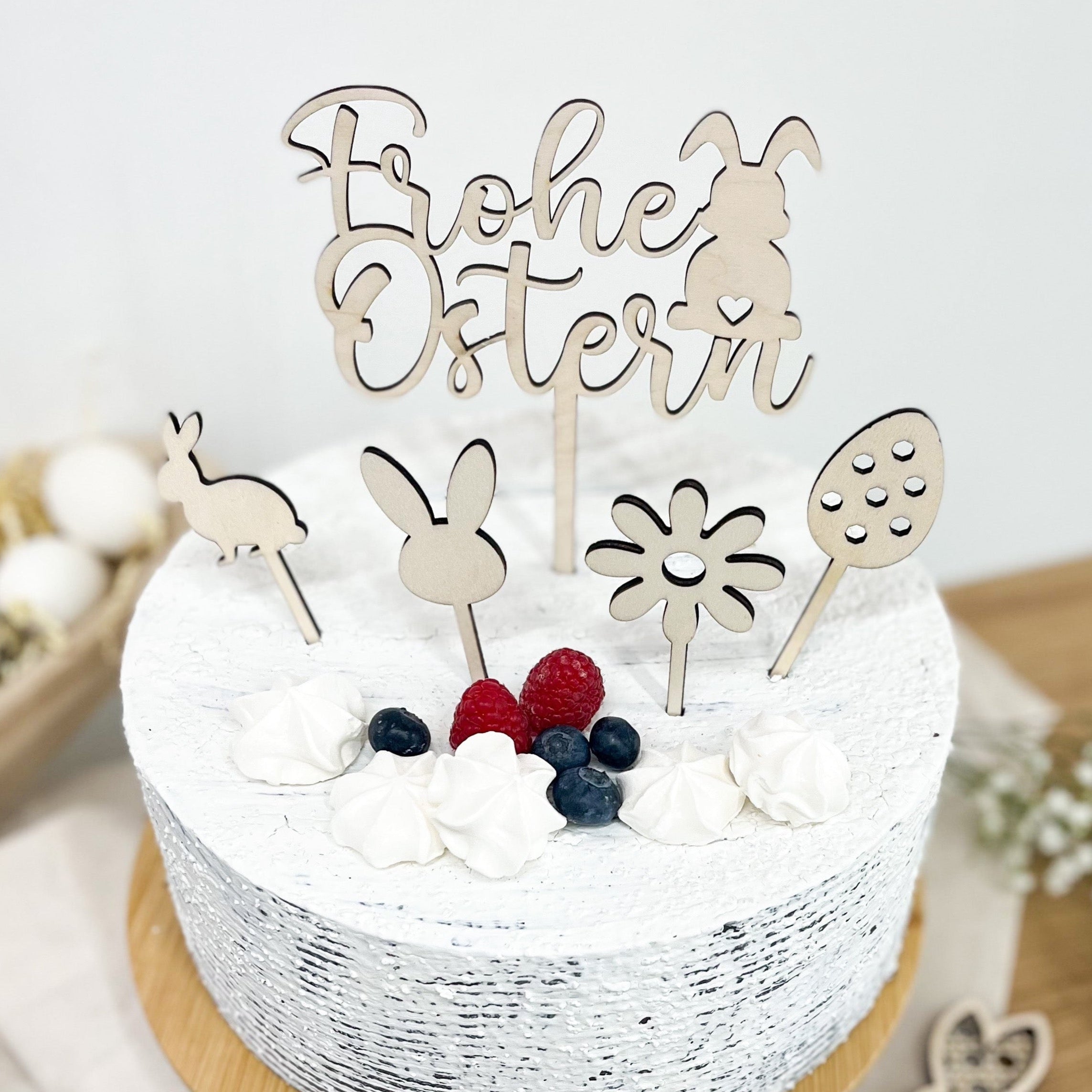 Oster Cake Topper Holz