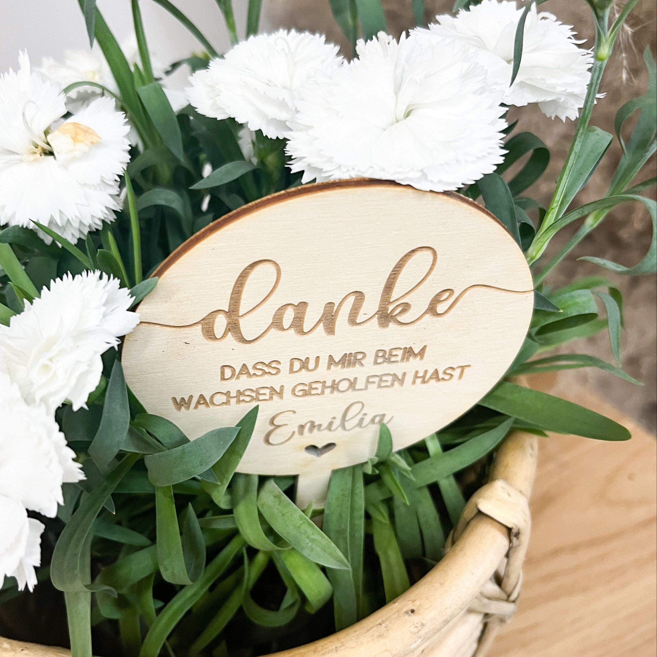 Blumenstecker "Danke"