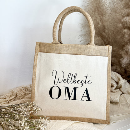 Jute Tasche "Weltbeste Oma"