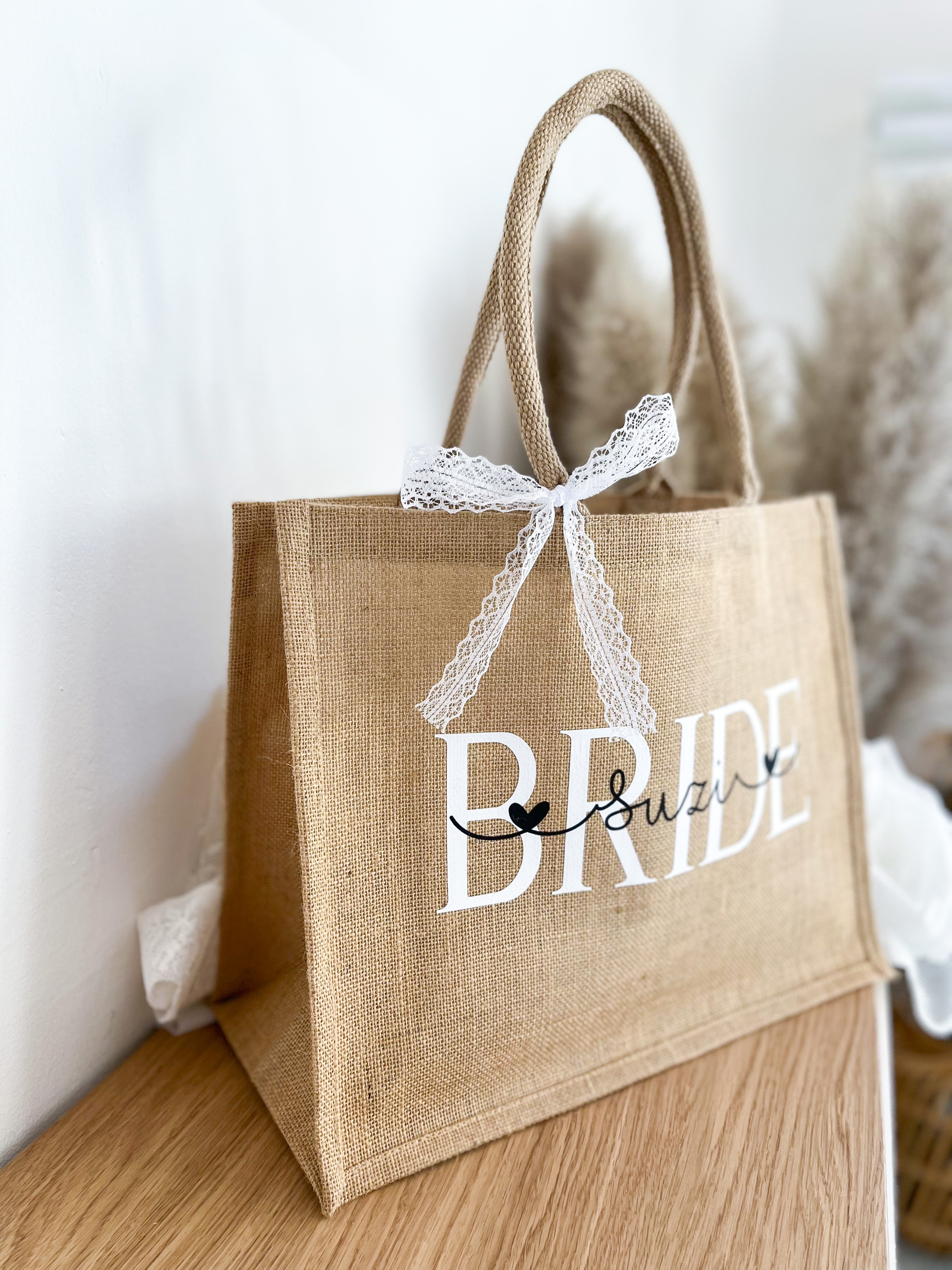Jute Tasche · Bride mit Namen