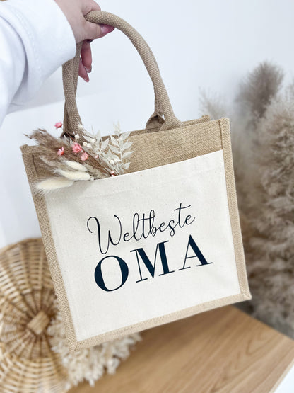 Jute Tasche "Weltbeste Oma"